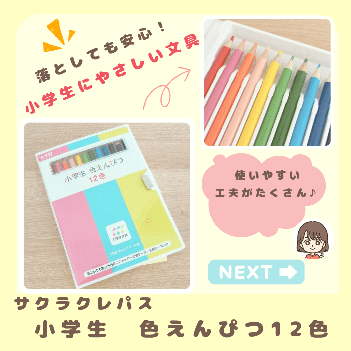 小学生　色えんぴつ　どんぐりのmama楽天ルームオリジナル写真
