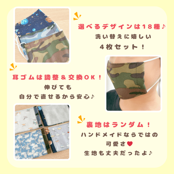 こども用マスク　給食マスク　どんぐりのmama楽天ルームオリジナル写真2